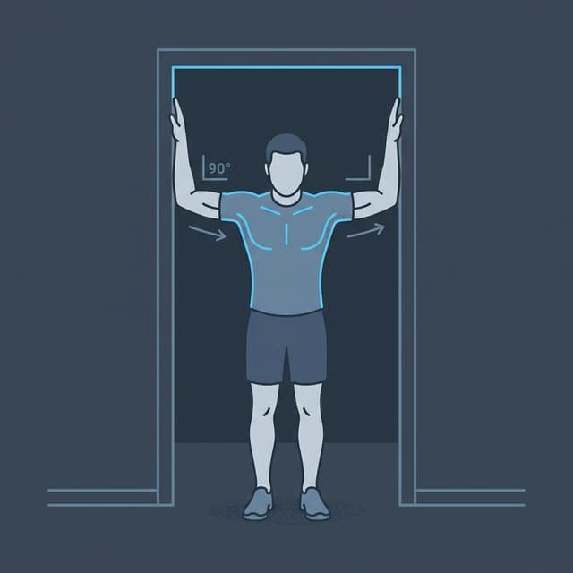 Doorway Chest Stretch illustration