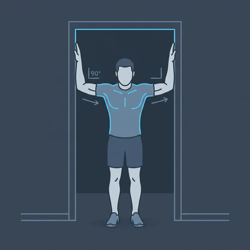 Doorway Chest Stretch exercise illustration