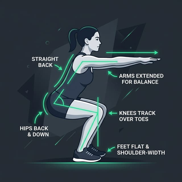 Bodyweight Squat illustration