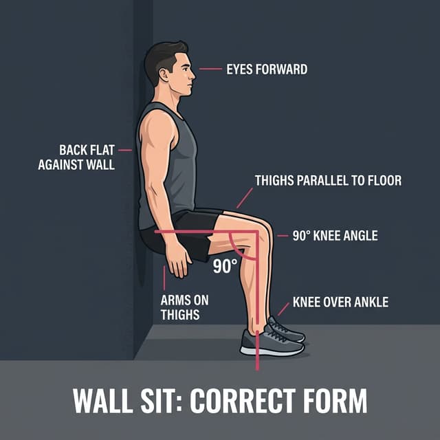 Wall Sit illustration